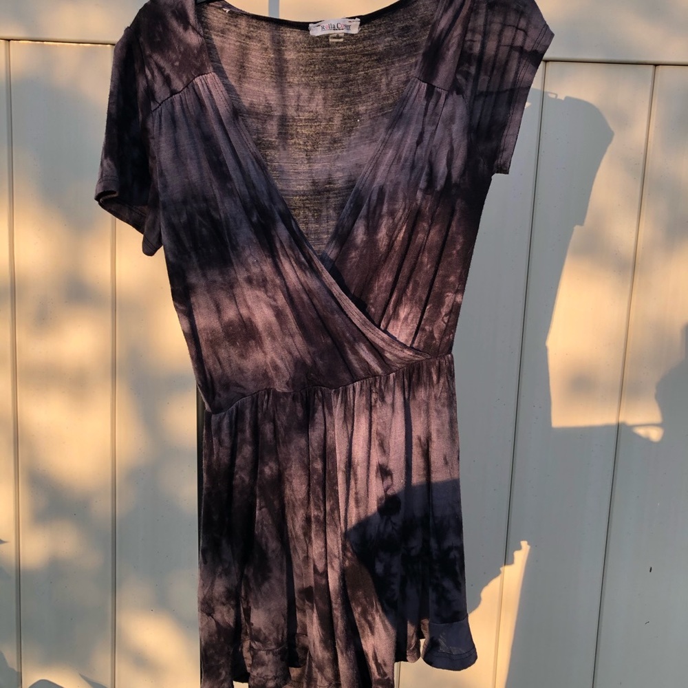 grey and black marble romper :)